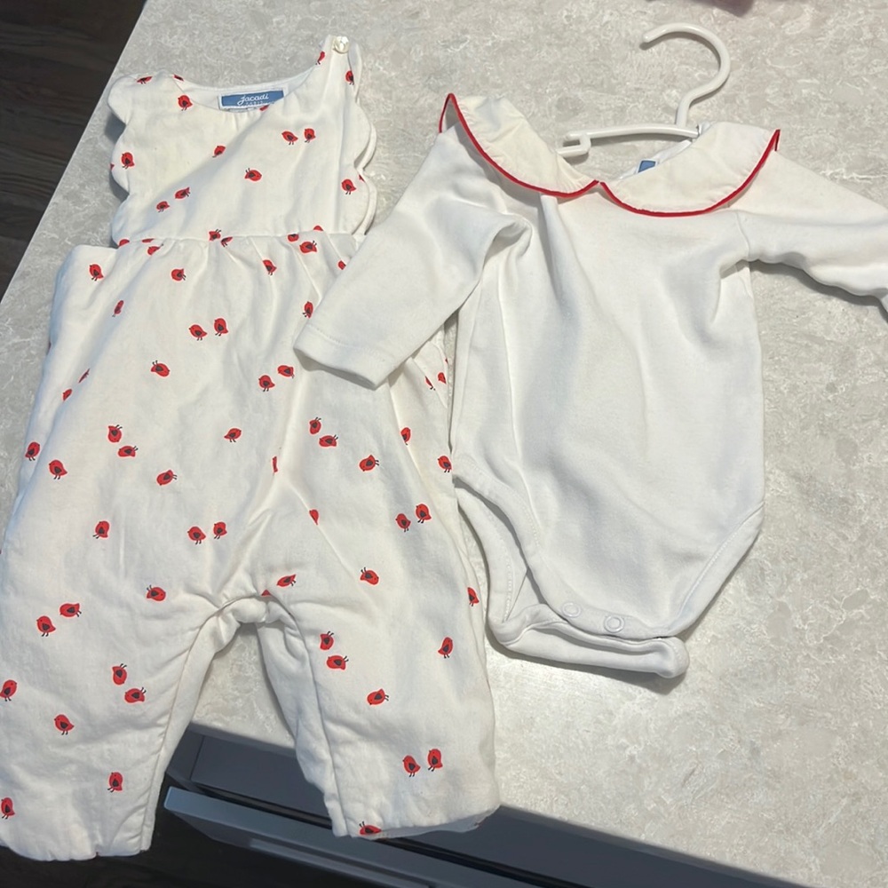 Jacadi 3 Month Romper Set